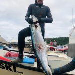Master Chris West with a 17.8kg Couta boatdive Durban