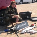 Clive Honibal with a Snoek and some bottoms shore dive North