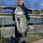 Master Louis Schourie with a 9.6kg Brusher shore dive Durban
